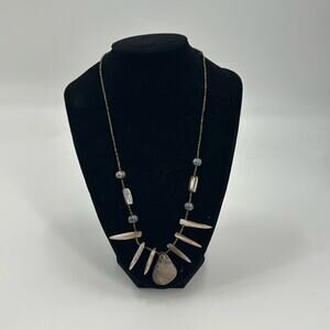 Vintage mermaidcore beaded pearl mother of pearl necklace